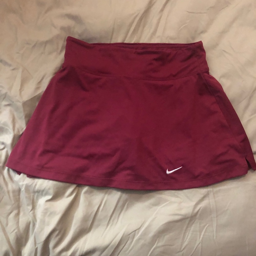 Maroon Nike Tennis Skirt